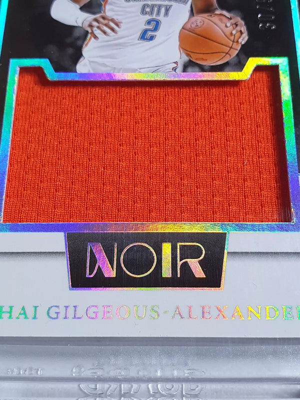 2023 Panini Noir Shai Gilgeous-Alexander #PATCH /99 Game Worn Jumbo Jersey