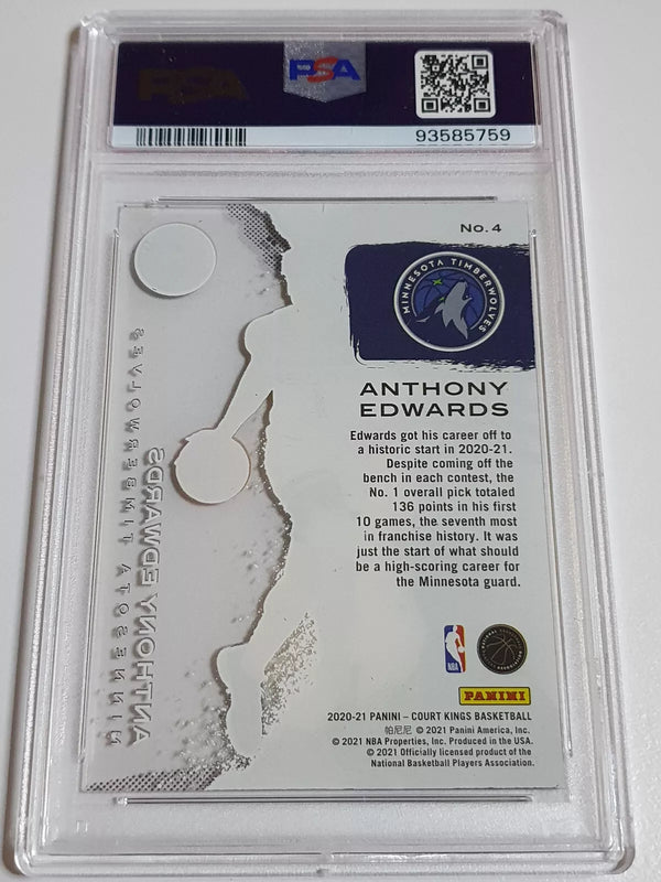 2020 Court Kings Anthony Edwards ACETATE Rookies RC - PSA 9 (Low POP)