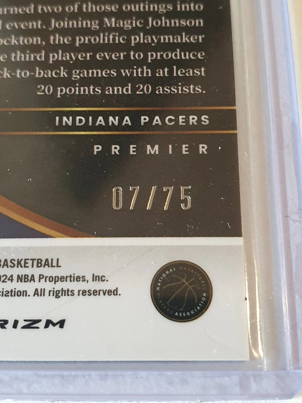2023 Panini Select Tyrese Haliburton #172 DISCO WHITE /75 Holo - Ready to Grade