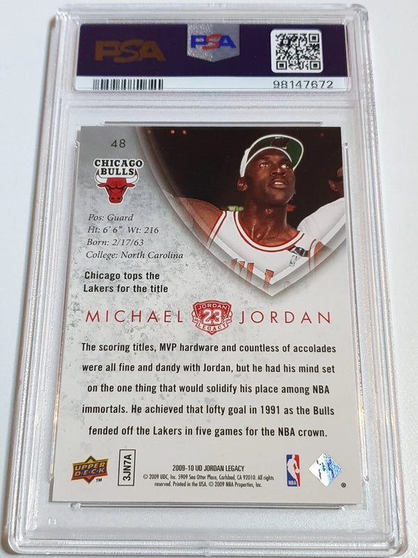2009 Upper Deck Jordan Legacy Michael Jordan #48 GOLD - PSA 9 (POP 25)