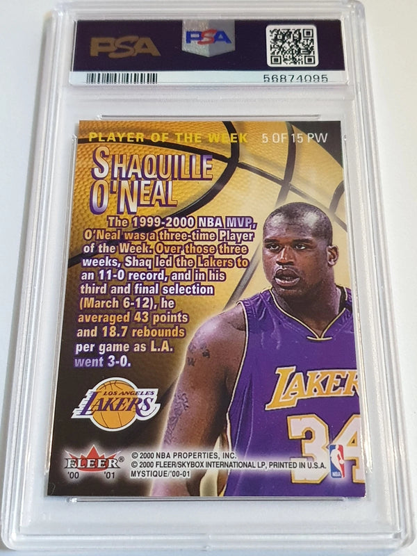 2000 Fleer Mystique Shaquille O'Neal #5 Player of the Week - PSA 9 (POP 13)