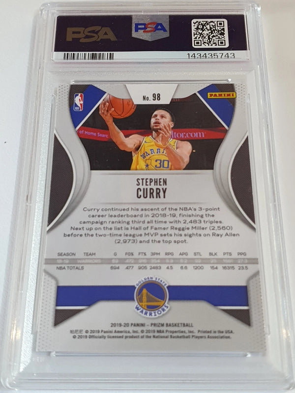 2019 Panini Prizm Stephen Curry #98 - PSA 9 (Low POP)