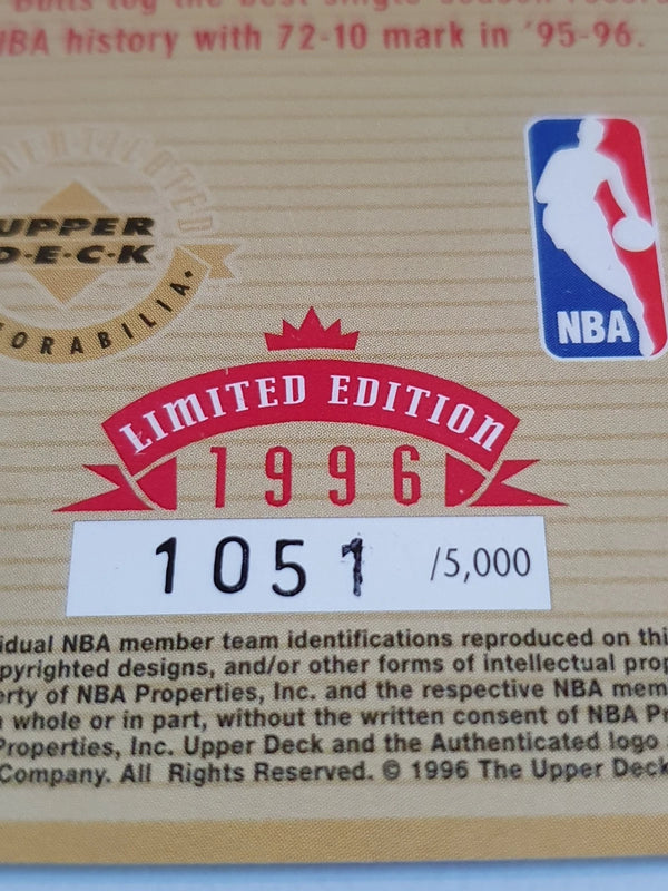 1996 Upper Deck Michael Jordan #NH1 /5000 Jumbo Die-Cut National Hero - Rare