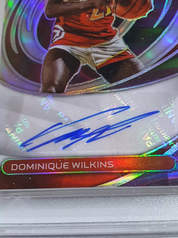 2021 Spectra Dominique Wilkins AUTO MARBLE 5/5 Icons Autographs - PSA 9 (POP 1)