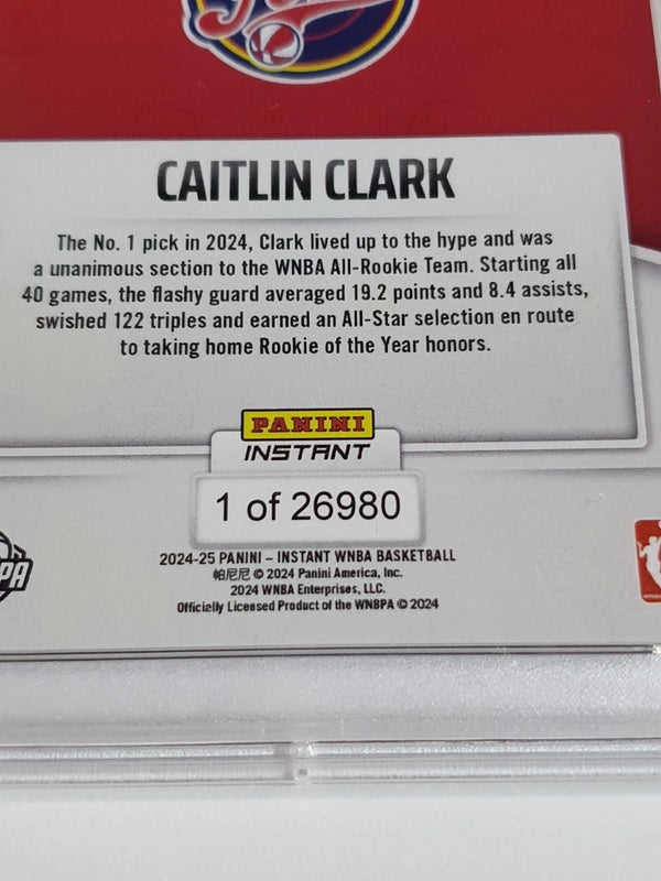 2024 Panini Instant WNBA Caitlin Clark Rookie #247 /26980 RC - PSA 9 (Low POP)