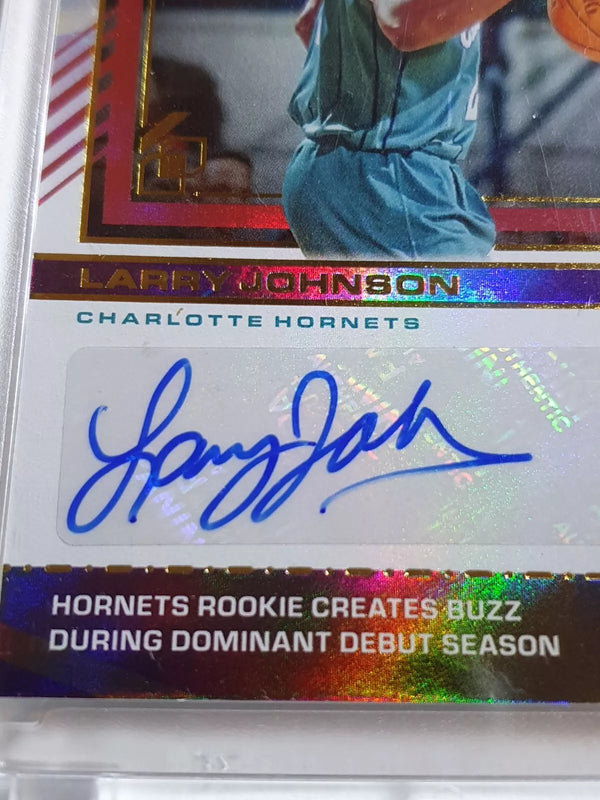 2021 Panini Recon Larry Johnson AUTO /75 Holo Claim to Fame Signatures - Rare