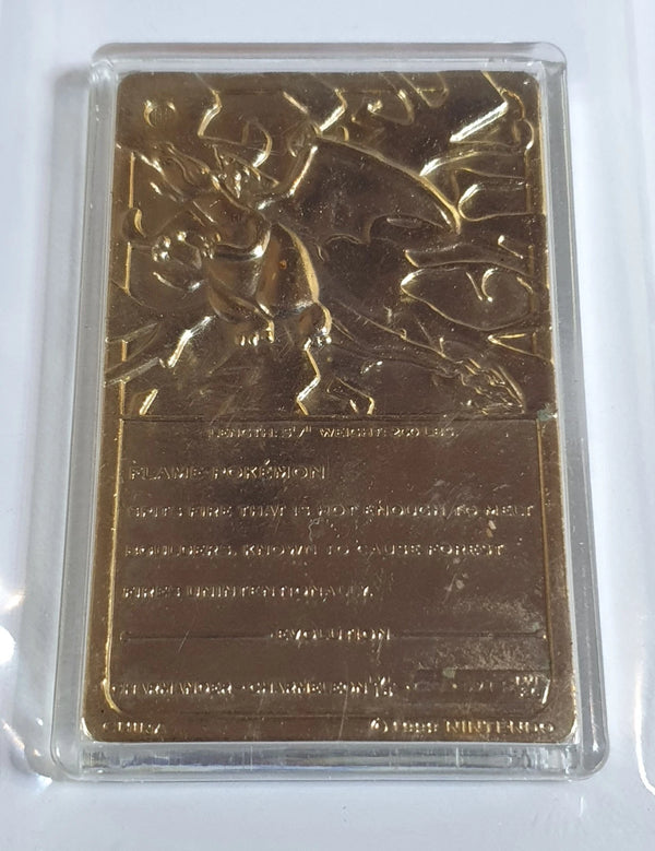 1999 Burger King Pokemon Charizard 23K Gold Card