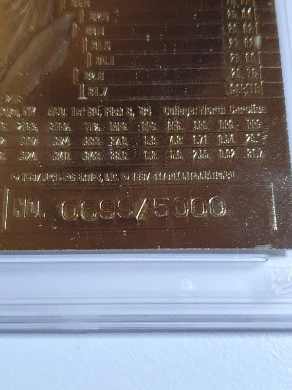 1997 Skybox Michael Jordan 23KT Gold Z-Force /5000 Red Hologram - Gem Mint 10