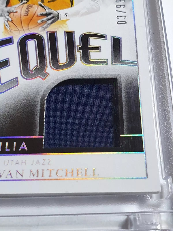 2023 Panini Noir Donovan Mitchell #PATCH /99 Game Worn Jersey - Ready to Grade