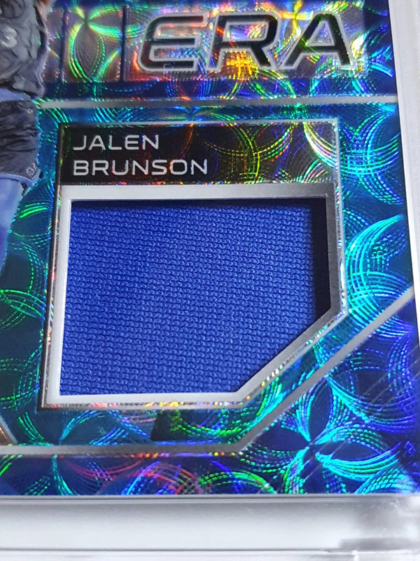 2018 Spectra Jalen Brunson Rookie #PATCH NEON BLUE /49 Holo Worn Jersey RC