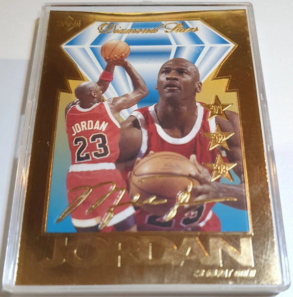 1996 Upper Deck Michael Jordan 23KT GOLD CARD Diamond Stars - Rare