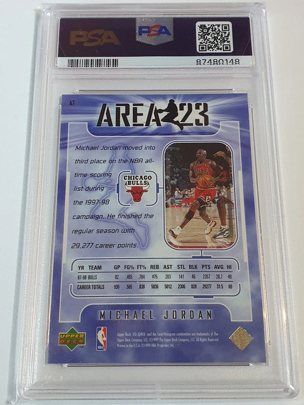 1998 Upper Deck Ionix Michael Jordan #A7 AREA 23 - PSA 9