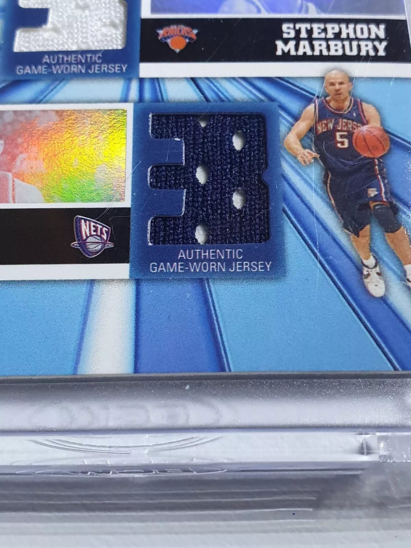 2005 Luxury Box Dwyane Wade Stephon Marbury Jason Kidd #PATCH Triple Jerseys