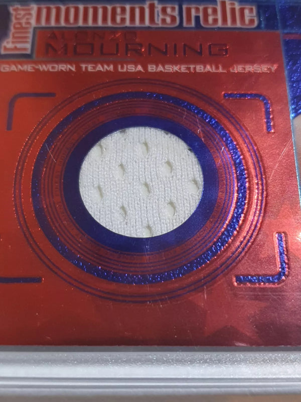 2000 Topps Finest Alonzo Mourning #PATCH Game Worn Jersey - Ready to Grade
