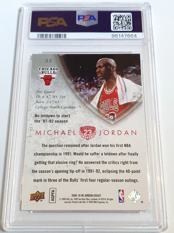 2009 Upper Deck Jordan Legacy Michael Jordan #55 GOLD - PSA 9 (POP 22)