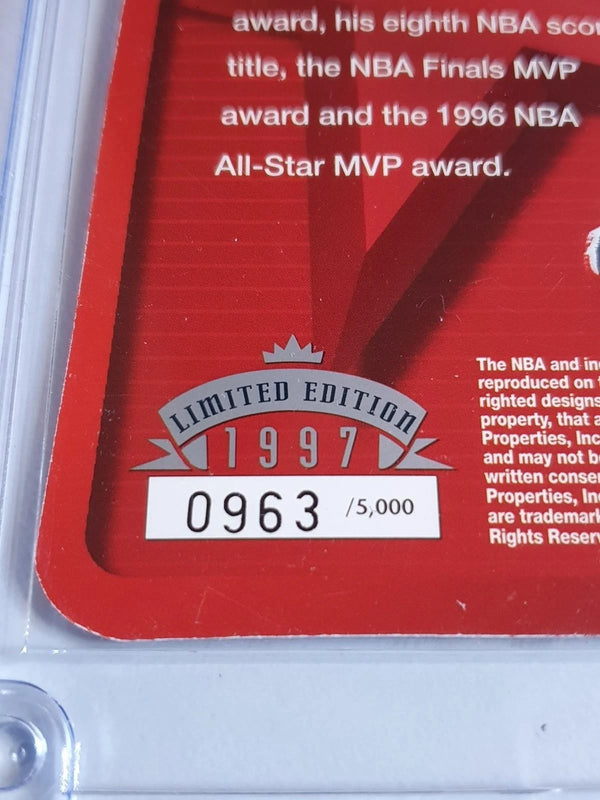1997 Upper Deck Michael Jordan /5000 Jumbo Die-Cut 11-Time NBA All-Star - Rare