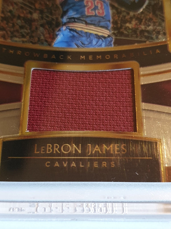 2018 Panini Select LeBron James #PATCH Game Worn Jersey - Rare