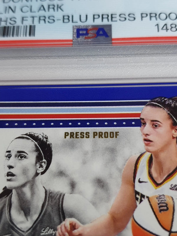 2025 Panini Donruss WNBA Caitlin Clark #13 BLUE PRESS PROOF - PSA 9 (POP 3)
