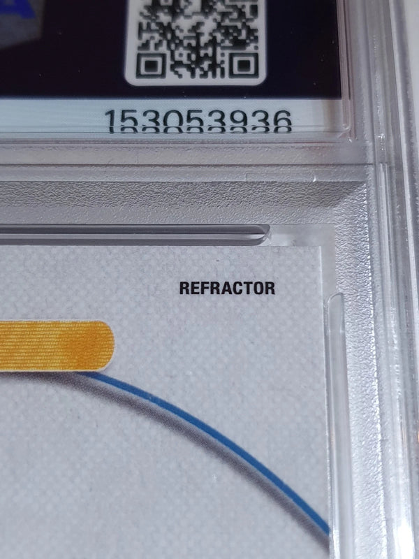 2025 Topps Finest Victor Wembanyama #179 REFRACTOR Uncommon - PSA 9 (POP 6)