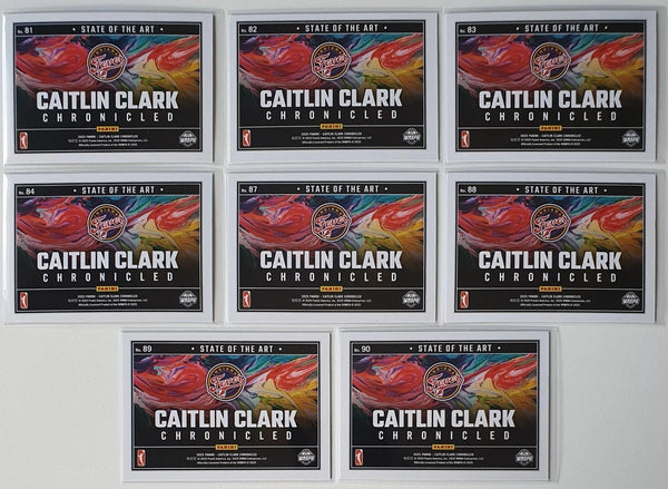 2025 Panini Caitlin Clark Chronicled 8 x HOLO State of the Art Cards Lot - Rare