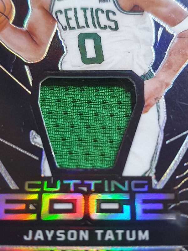 2023 Obsidian Jayson Tatum #PATCH /249 Cutting Edge Game Worn Jersey - Rare