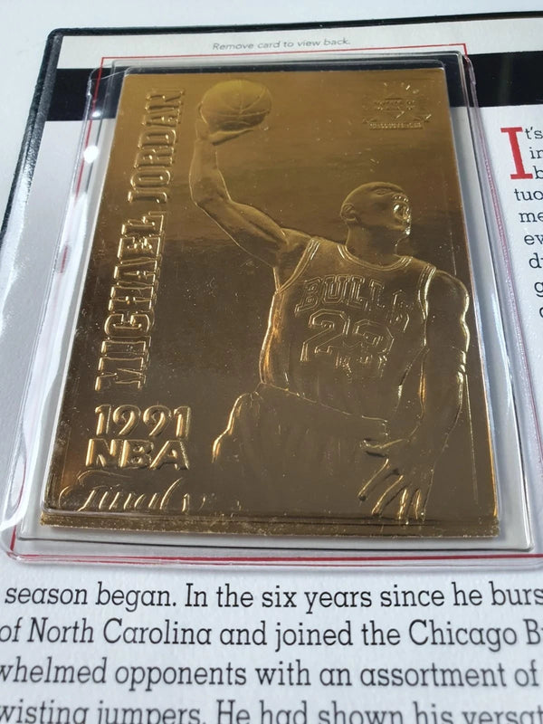 1999 Upper Deck Michael Jordan 22KT GOLD Rookie & Career Cards (4 x Cards)