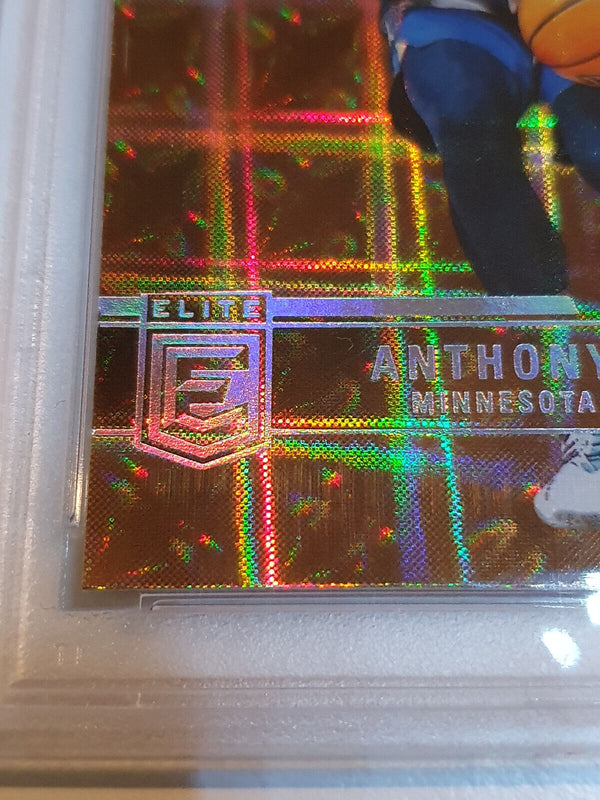 2021 Donruss Elite Anthony Edwards #1 HYPER GOLD Holo - PSA 9 (POP 3)