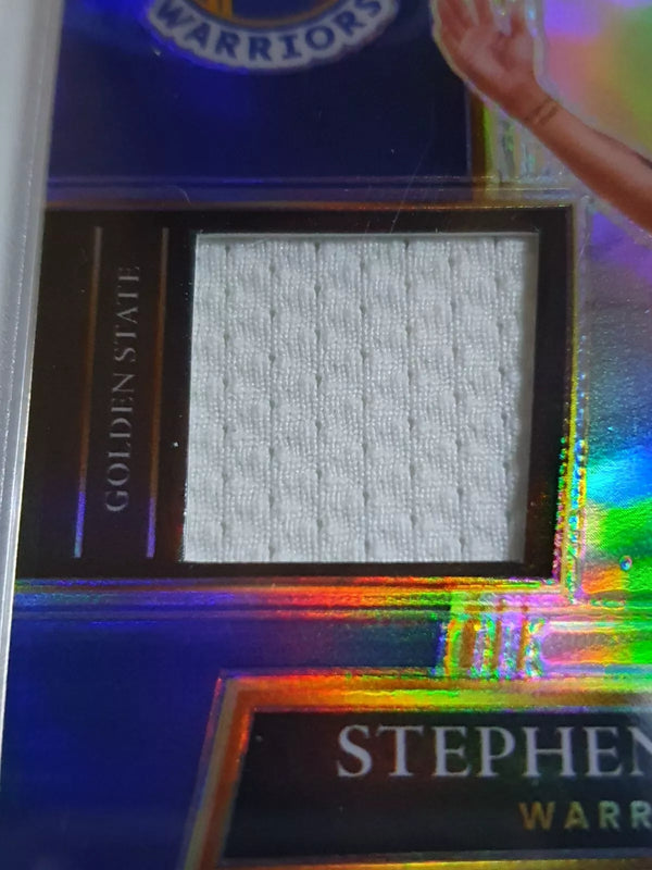 2021 Panini Select Stephen Curry #PATCH SILVER Prizm Game Worn Jersey - Rare