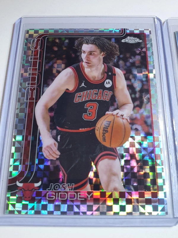 Lot of 2 x 2025 Topps Chrome Josh Giddey #48 REFRACTORS - Ready to Grade