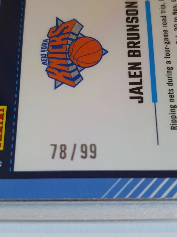 2024 Panini Donruss Optic Jalen Brunson #78 RED GOLD SCOPE /99 Holo - Rare