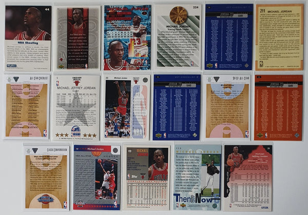 Lot of 17 x Michael Jordan Collection Cards - Good Condition