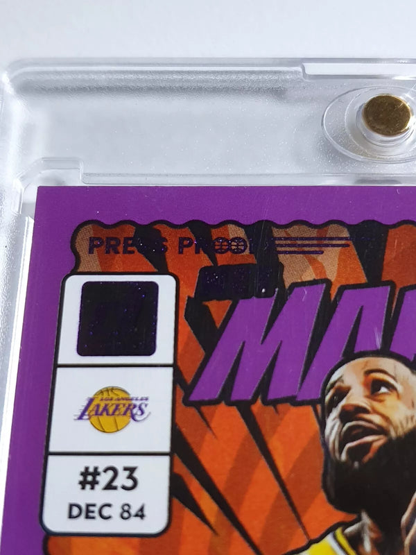 2023 Panini Donruss LeBron James #9 PRESS PROOF PURPLE Net Marvels - Rare