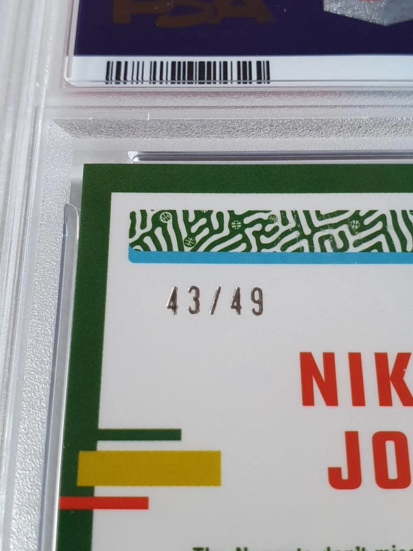 2023 Panini Donruss Optic Nikola Jokic #19 BLUE /49 Holo - PSA 9 (POP 3)
