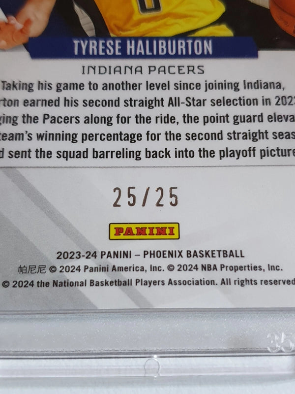 2023 Panini Phoenix Tyrese Haliburton #99 FIRE AND ICE 25/25 Holo - Rare
