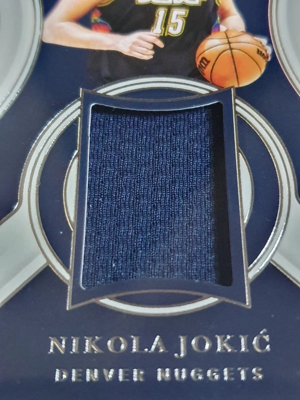 2021 Panini National Treasures Nikola Jokic #PATCH /99 Game Worn Jersey - Rare
