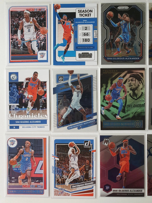 Shai Gilgeous-Alexander Lot of 18 x SGA Collection Cards - Good Condition