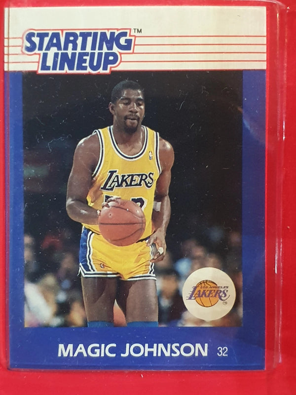 1988 Kenner Starting Lineup Magic Johnson Figurine - Sealed Figure & Card