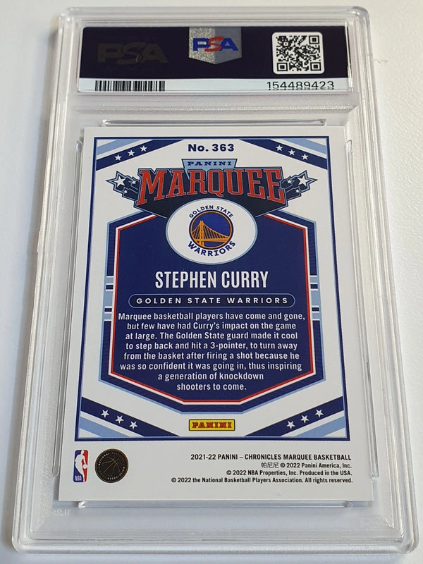 2021 Panini Chronicles Stephen Curry #363 ASIA Holo Marquee - PSA 9 (POP 1)
