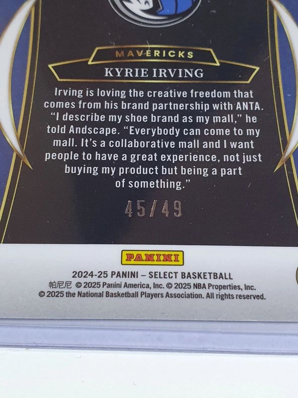 2024 Panini Select Kyrie Irving #46 CHECKER BRONZE /49 Holo - Ready to Grade