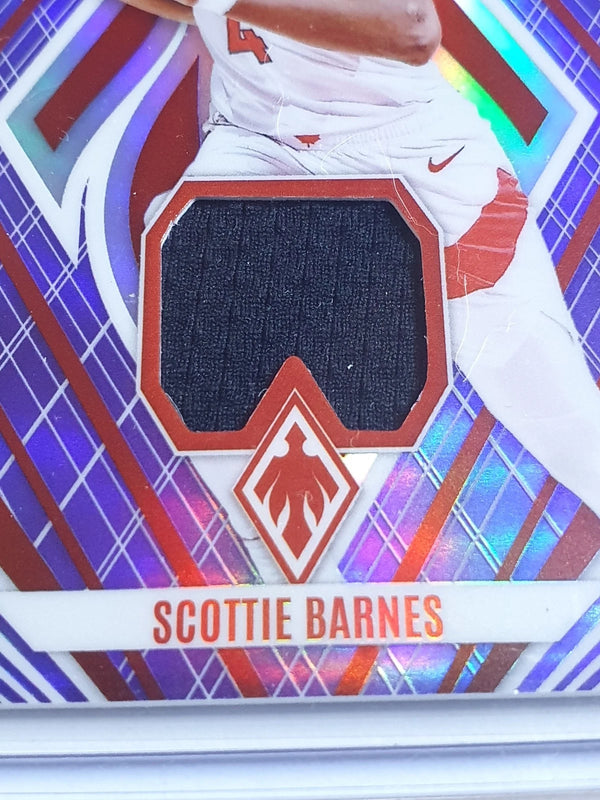 2023 Panini Phoenix Scottie Barnes #PATCH PURPLE /99 Game Worn Jersey - Rare