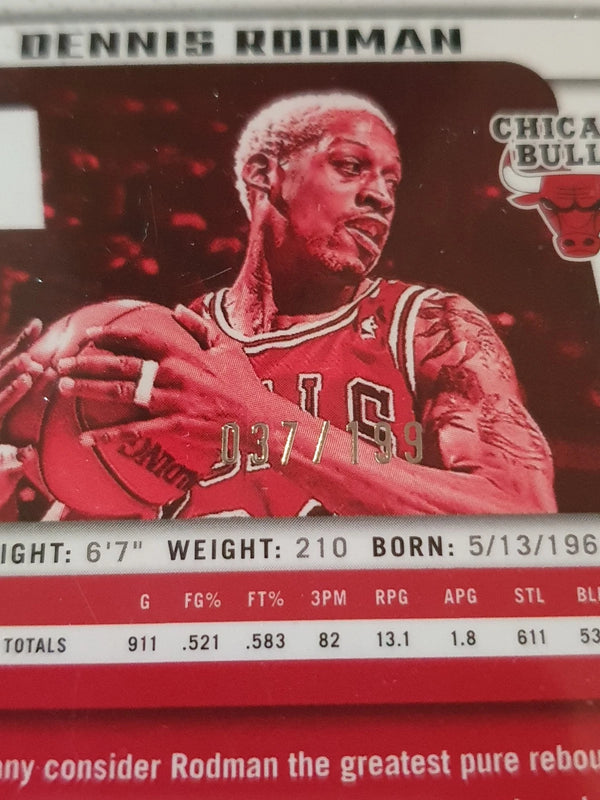 2024 Panini Prizm Deca Dennis Rodman #220 RED /199 Holo - Ready to Grade