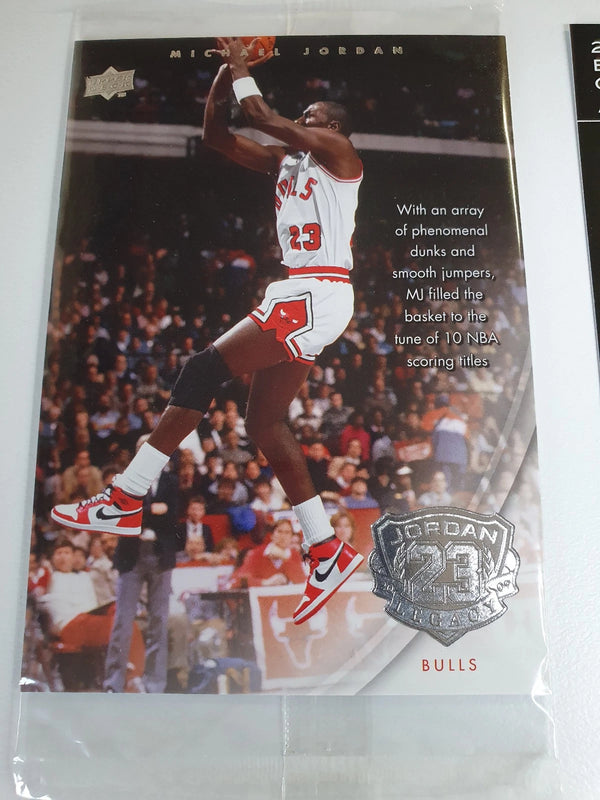 2009 Upper Deck Michael Jordan LEGACY COMPLETE (50 Cards + Jumbo + HOF Ticket)