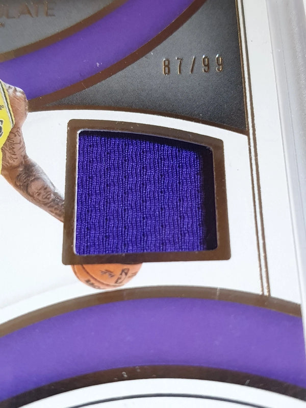 2021 Immaculate Collection LeBron James #PATCH /99 Game Worn Jersey - Rare