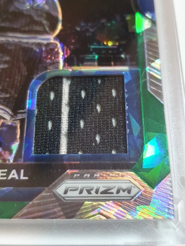 2020 Panini Prizm Shaquille O'Neal #PATCH GREEN CRACKED ICE /56 Game Jersey