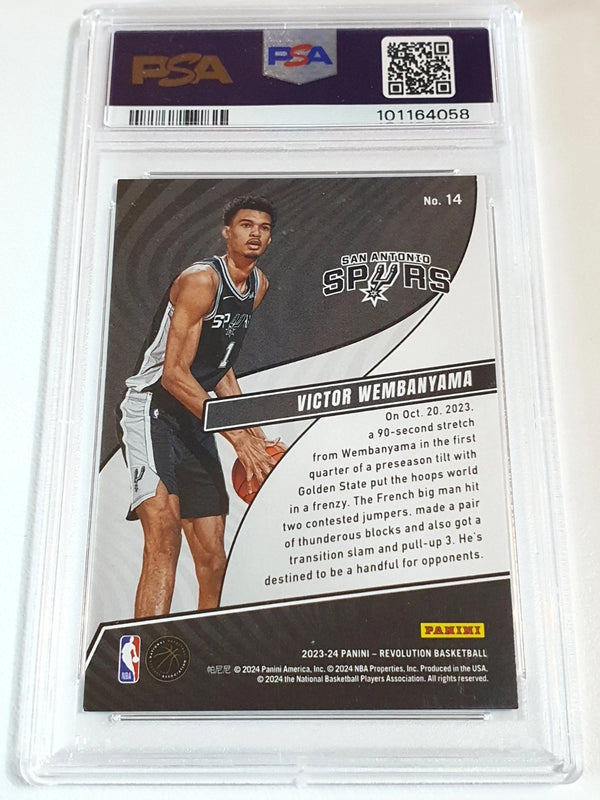 2023 Panini Revolution Victor Wembanyama #14 Rookie Revolution RC - PSA 9
