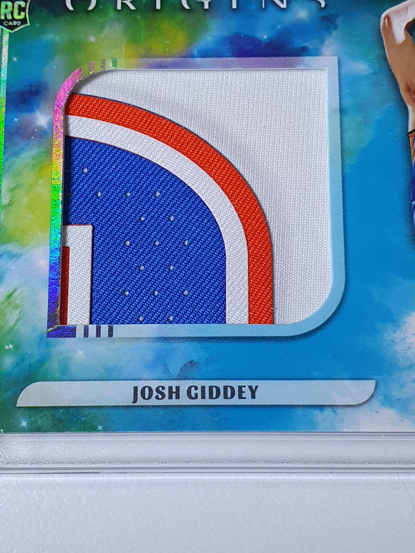 2021 Origins Josh Giddey Rookie #PATCH TURQUIOSE /25 PRIME 4 Color Jersey - Rare
