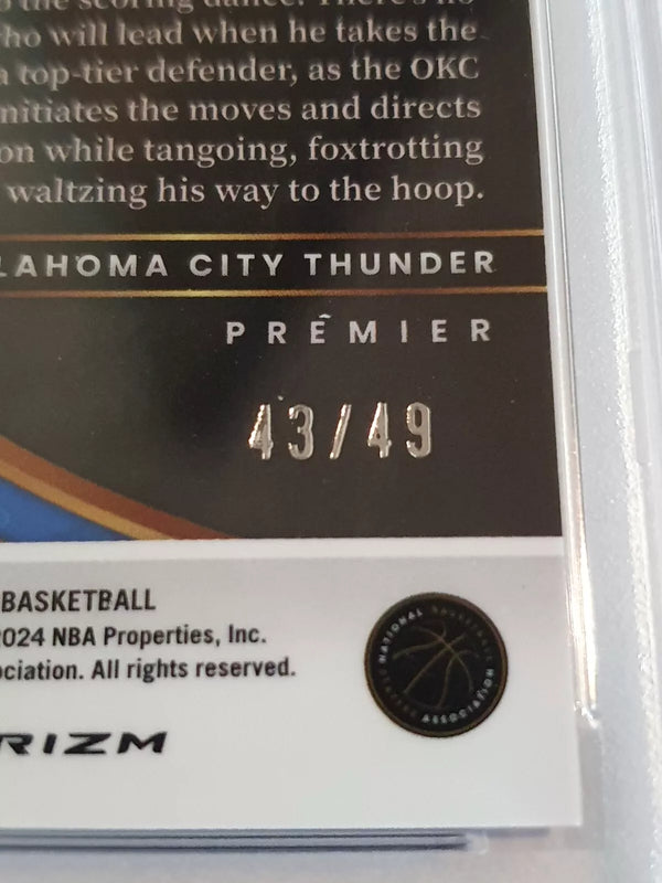 2023 Select Shai Gilgeous-Alexander #144 RED DISCO /49 Holo - PSA 9 (POP 3)