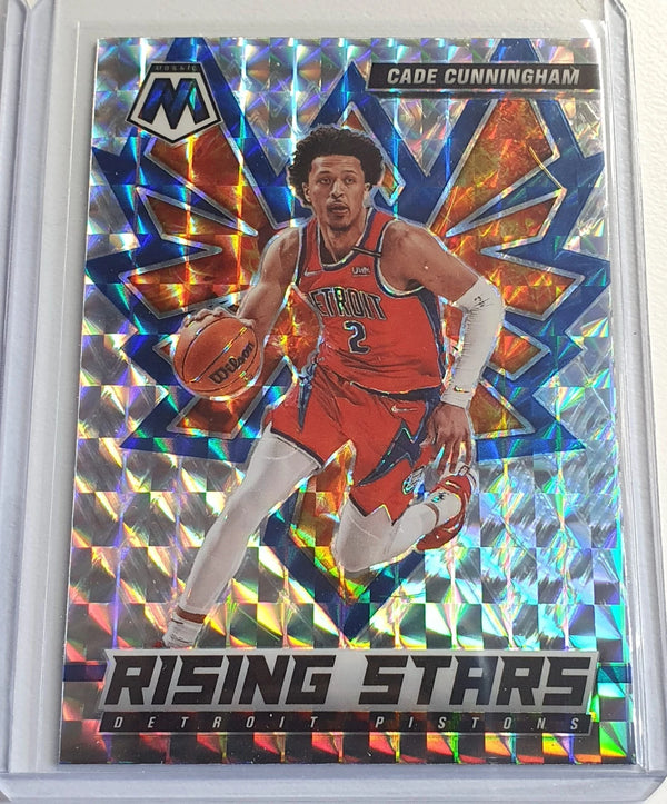 2021 Panini Mosaic Cade Cunningham Rookie Lot of 2 RCs - Ready to Grade