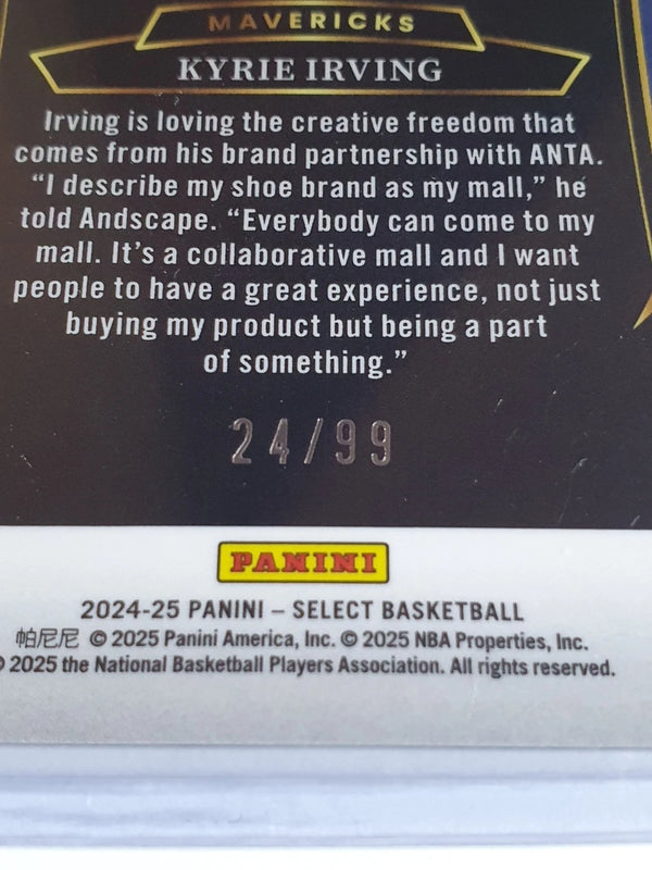 2024 Panini Select Kyrie Irving #46 WHITE WAVE /99 Holo - Ready to Grade