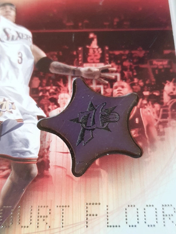 2003 Upper Deck Hardcourt Allen Iverson #AI-F USED GAME FLOOR - Rare Gem